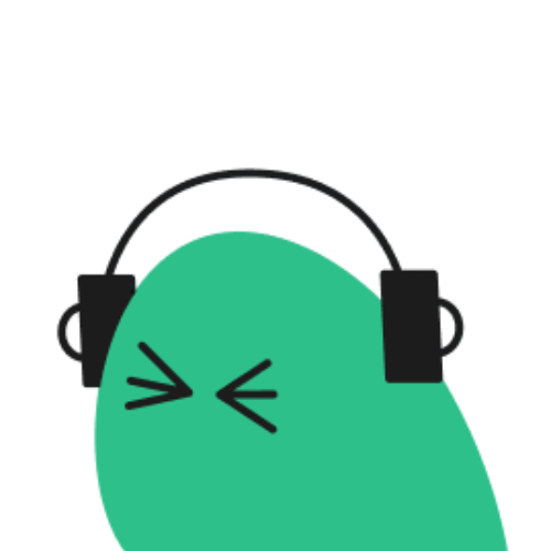 Phant with headphones